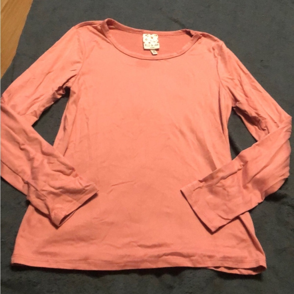 Belle du Jour blush long sleeve shirt
